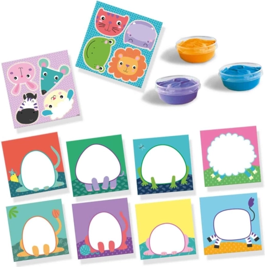 8 cheerful animal cards