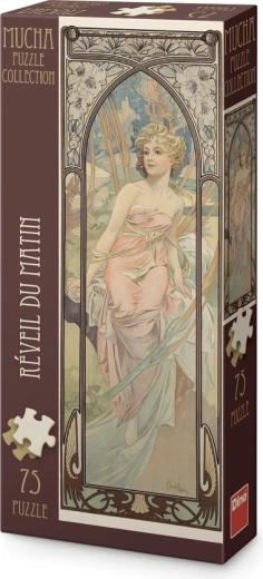 Dino panoramic puzzle Alphonse Mucha – Awakening in the Morning (75 pieces)