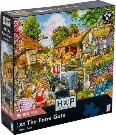 500 large pieces for comfortable puzzling