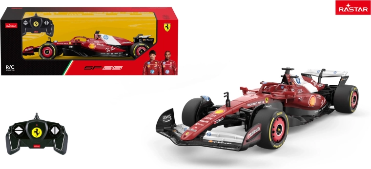 RC automobilis Ferrari SF-25 1:18 raudonas Rastar