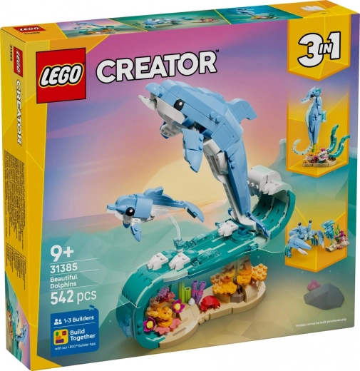 LEGO Creator 3in1 Jūros gyvūnai: nuostabus delfinas