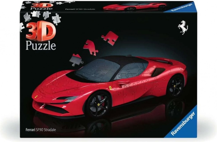 3D puzzle Ferrari SF90 Stradale by Ravensburger, 108 pieces