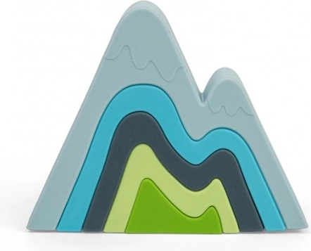 Silicone stacking mountain tower
