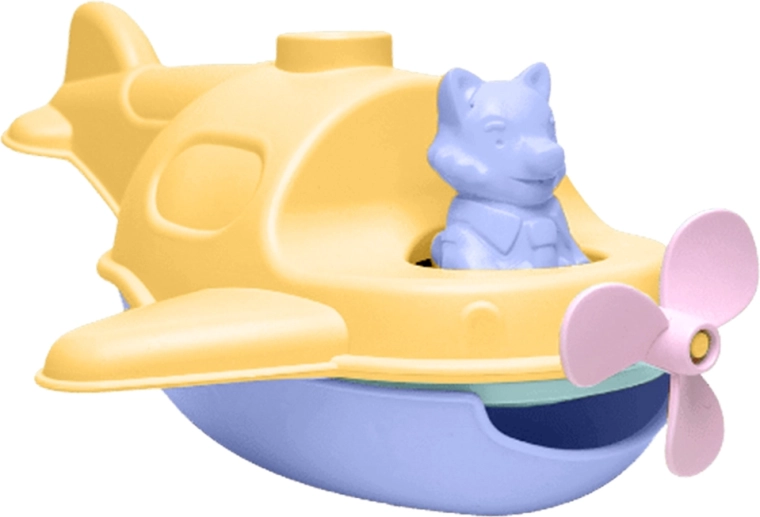 Simple. hydroplane 2-in-1 – orange airplane and floating boat for water and sand