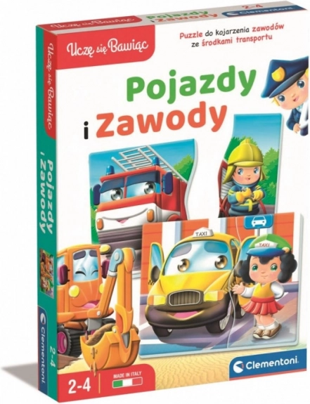 Transporto priemonės ir profesijos (dėlionė)