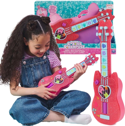 Spin Master „Gabby's Dollhouse“ kačiukų ukulelė su melodijomis