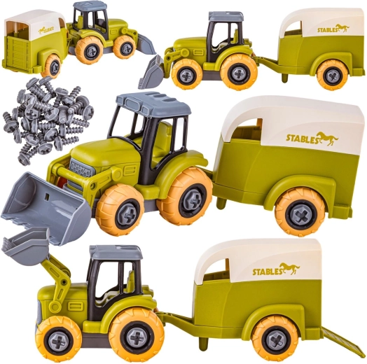 Take-apart machines for little builders