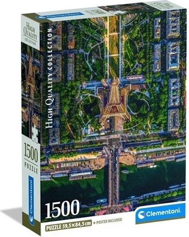 Clementoni dėlionė „Flying Over Paris“ 1500 dalių