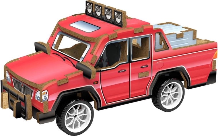 2Kids Toys 3D wooden pickup truck model kit