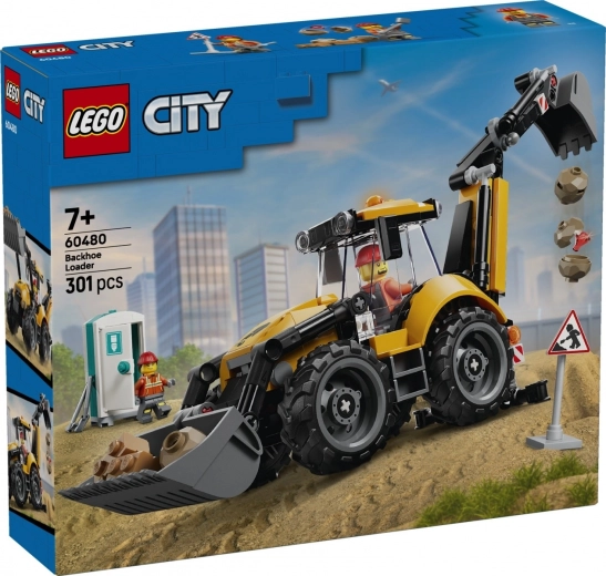 LEGO City geltonas ekskavatorius-krautuvas