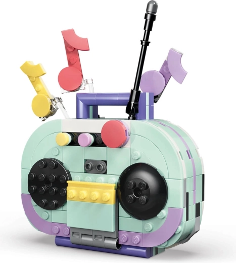 Retro boombox grotuvas ir patefonas