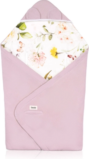 Lionelo vystymo vokelis Pink Flower iš bambuko ir medvilnės