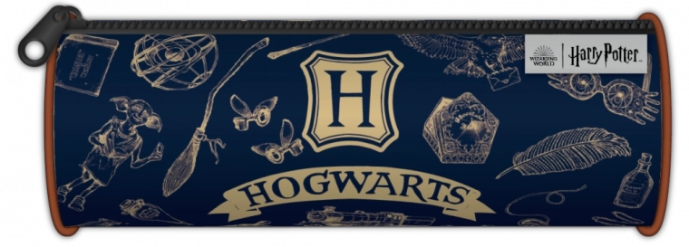 Harry Potter Pencil Case Navy & Gold, unfilled
