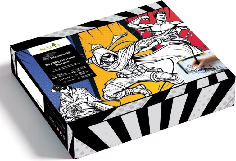 Sekoia Picamania Comic Heroes Coloring Set