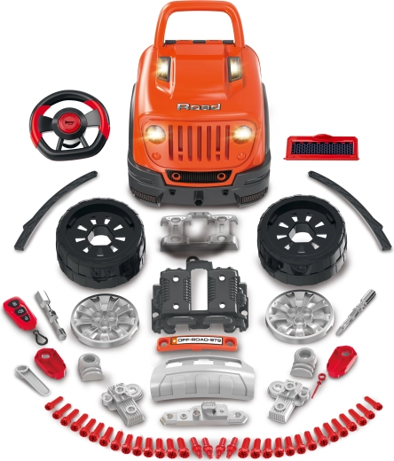 61-piece construction set for screwing