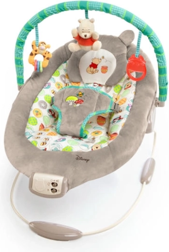 Vibruojanti gultė su melodijomis DISNEY Baby WINNIE THE POOH Dots & Hunny, 0 mėn.+, iki 9 kg