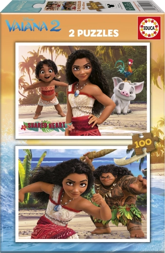 EDUCA Puzzle VAIANA 2 – 2×100 pieces
