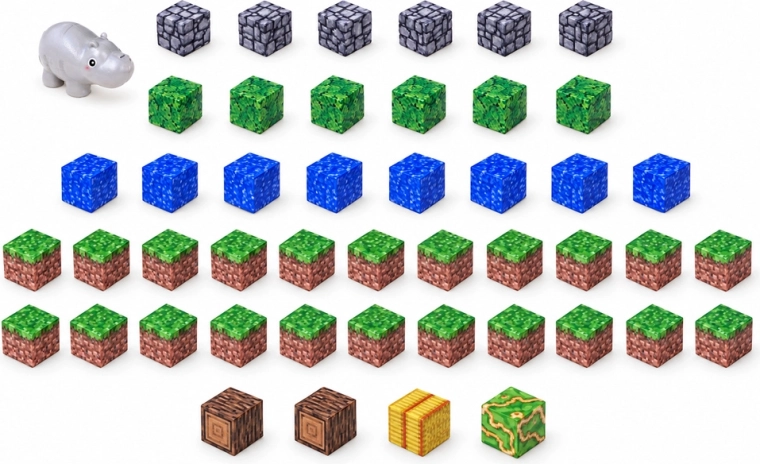 Pixel designs for building landscapes