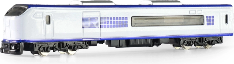Metal mini locomotive 1:48, white, 15 cm