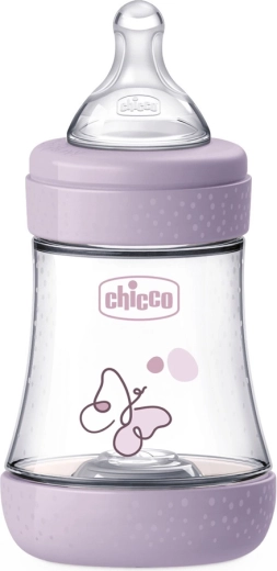Chicco antikolikinis kūdikių buteliukas Perfect5 150 ml mergaitei, lėtas srautas 0m+
