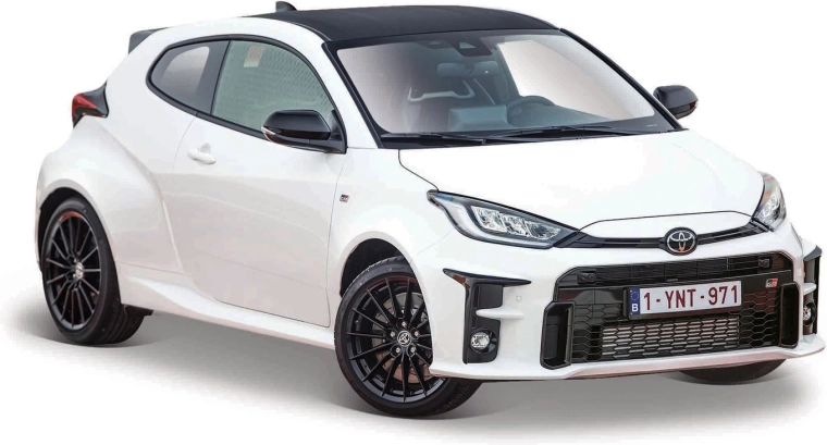 Maisto Toyota GR Yaris 2021 balta 1:24