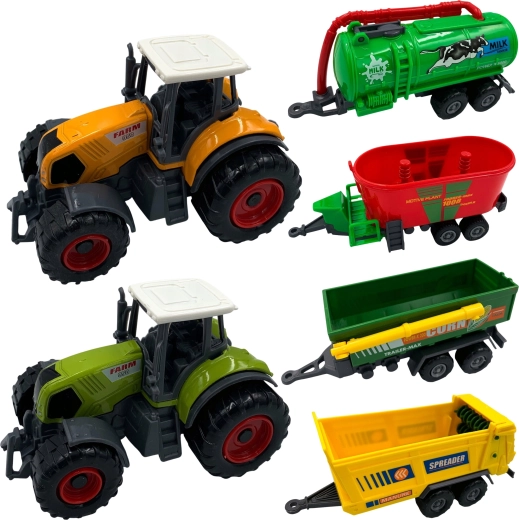 Interchangeable trailers for farm work
