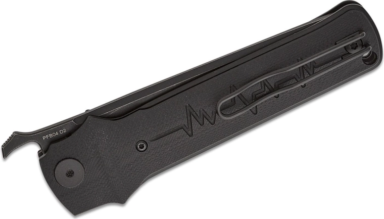 Patvari G10 rankena ir diskretiškas klipsas