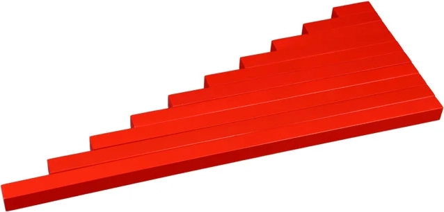 Moyo Montessori raudonos lazdelės – sumažinta versija – 1 vnt.