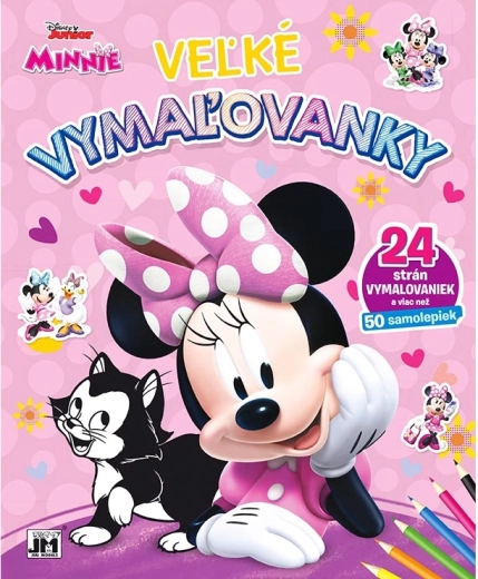 Didelės Minnie spalvinimo knygelės ir lipdukai