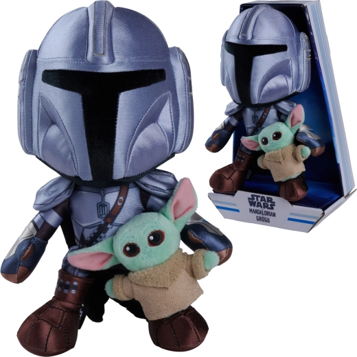 Disney Star Wars plush set Mandalorian and Grogu 25 cm and 7 cm