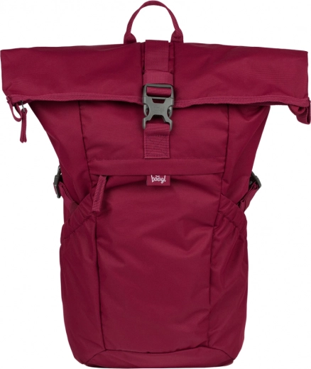 Baagl Backpack Roll Burgundy GRS