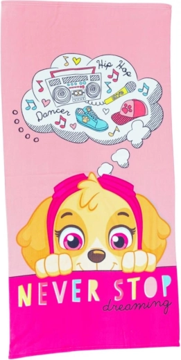 Rožinis rankšluostis „Paw Patrol“