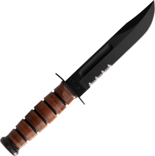 Partially serrated edge for fast cutting