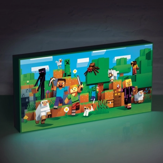 Light-up Minecraft Wall Art for Kids’ Room