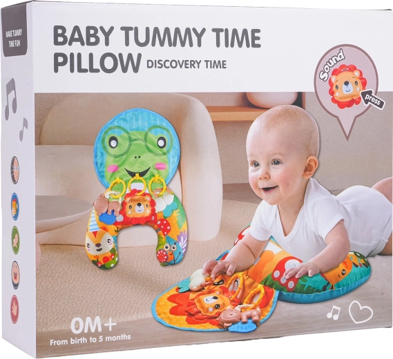 Sensory lion pillow for babies
