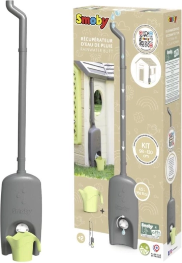 Latakas su lietaus vandens talpa ir laistytuvu SMOBY nameliams