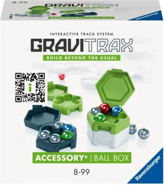 GraviTrax set with balls and boxes
