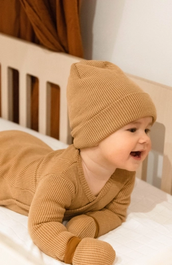 Comfortable cotton with a waffle texture
