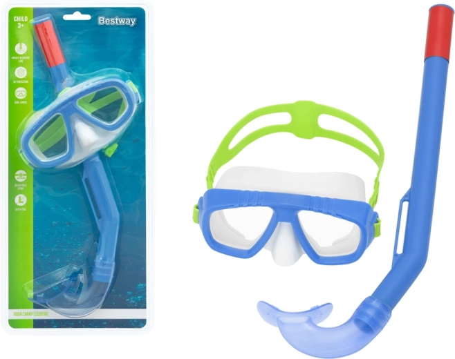 Vaikiška nardymo kaukė ir snorkelis Bestway, mėlyna