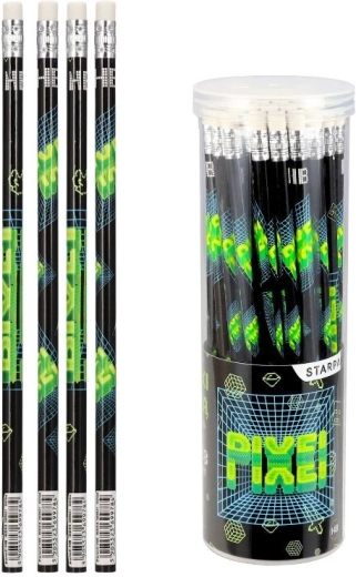 HB pencil with eraser Pixel Game - 1 piece
