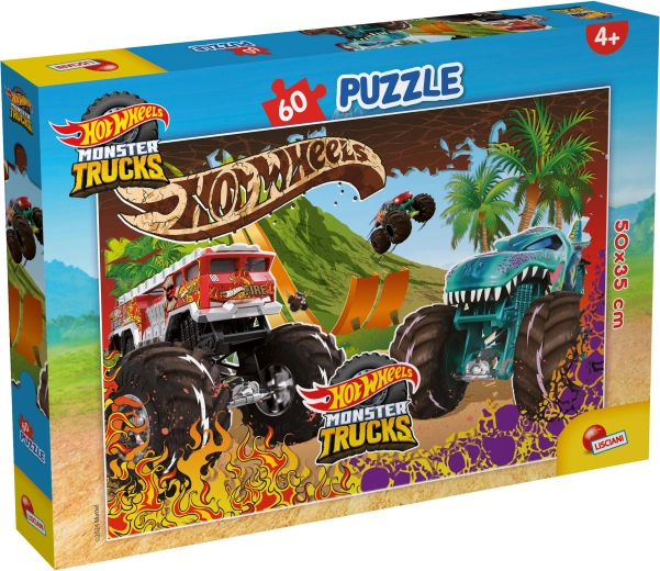 HOT WHEELS Puzzle 50x35cm 60 pieces