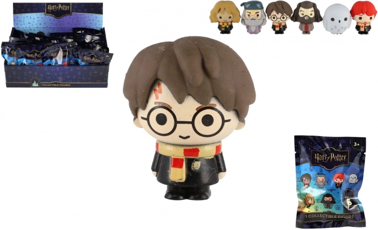 harry potter 3D guminės figūrėlės maišeliuose – staigmena, dėžutė 24 vnt.