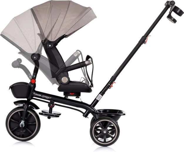 360° pasukama ir reguliuojama sėdynė