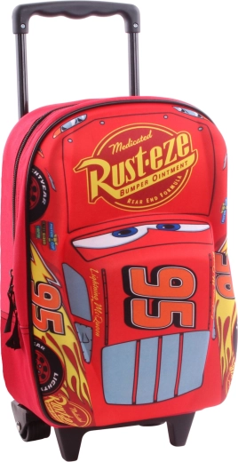 Vaikiška 3D kuprinė su ratukais Disney Pixar Cars Piston Cup 38 cm