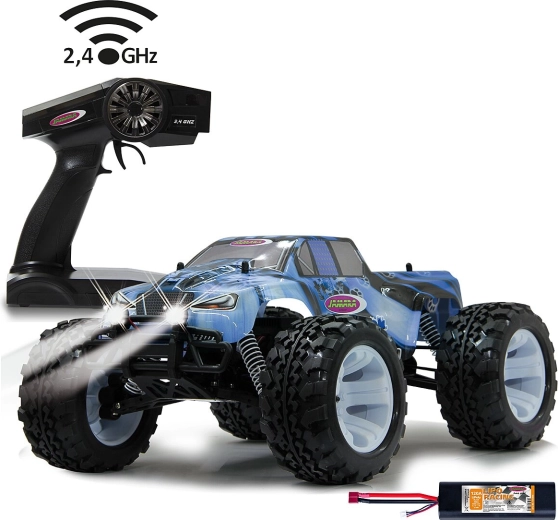 Jamara Ice Tiger elektrinis RC monstrų sunkvežimis 4WD 1:10 su LED apšvietimu