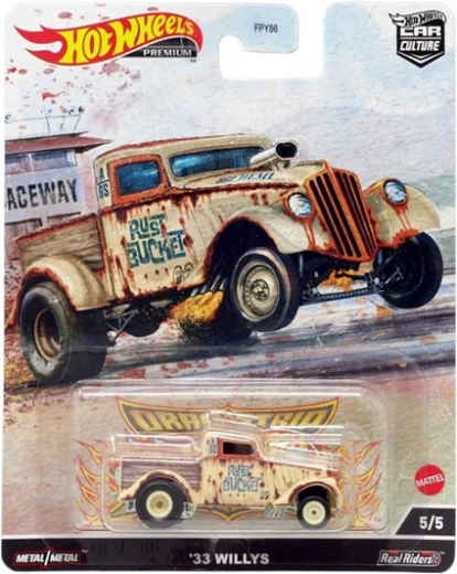 Hot Wheels Premium 1933 Willys Rust Bucket – metalinis kolekcinis modelis