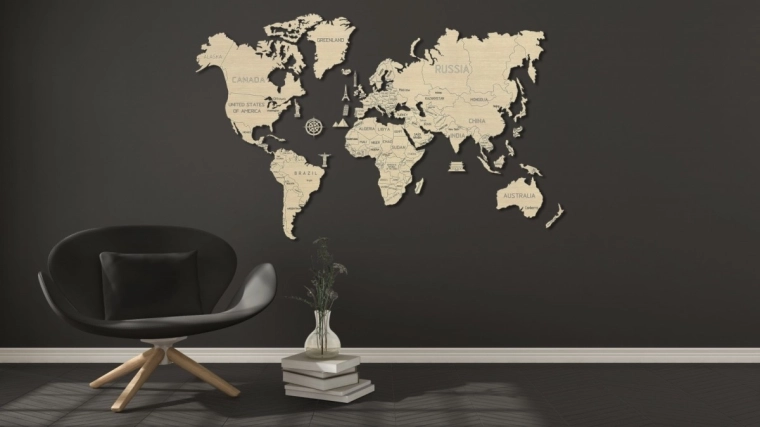 Large-format wall decoration