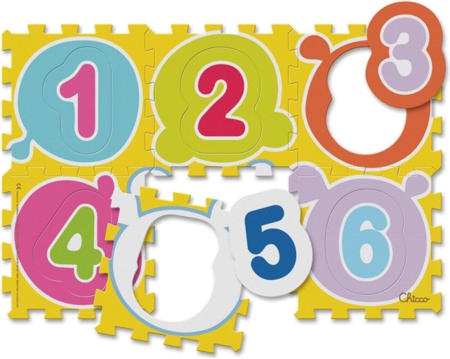 Chicco foam puzzle colorful numbers 12+