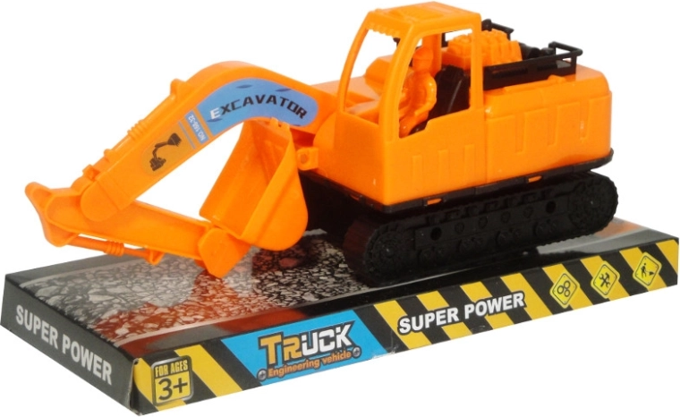 Statybinė technika – vikšrinis ekskavatorius vaikams