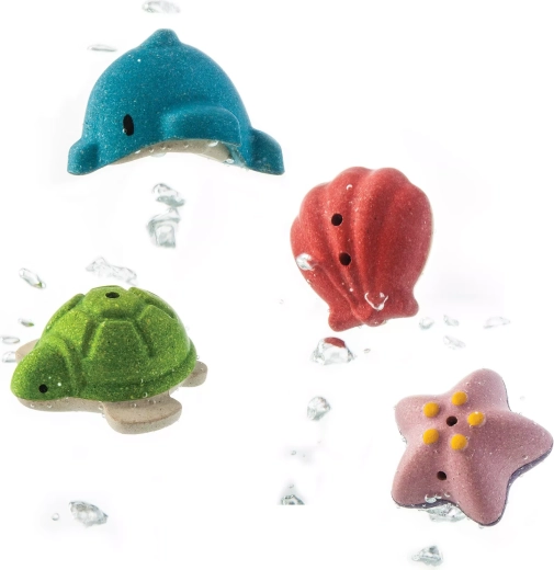 PlanToys maudynių rinkinys „Jūros gyvūnai“